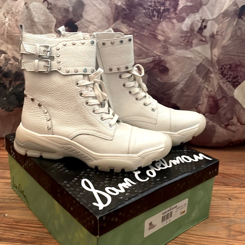 NWT Sam Edelman boots. Athletic look with studs. Never worn, need to sell $offer